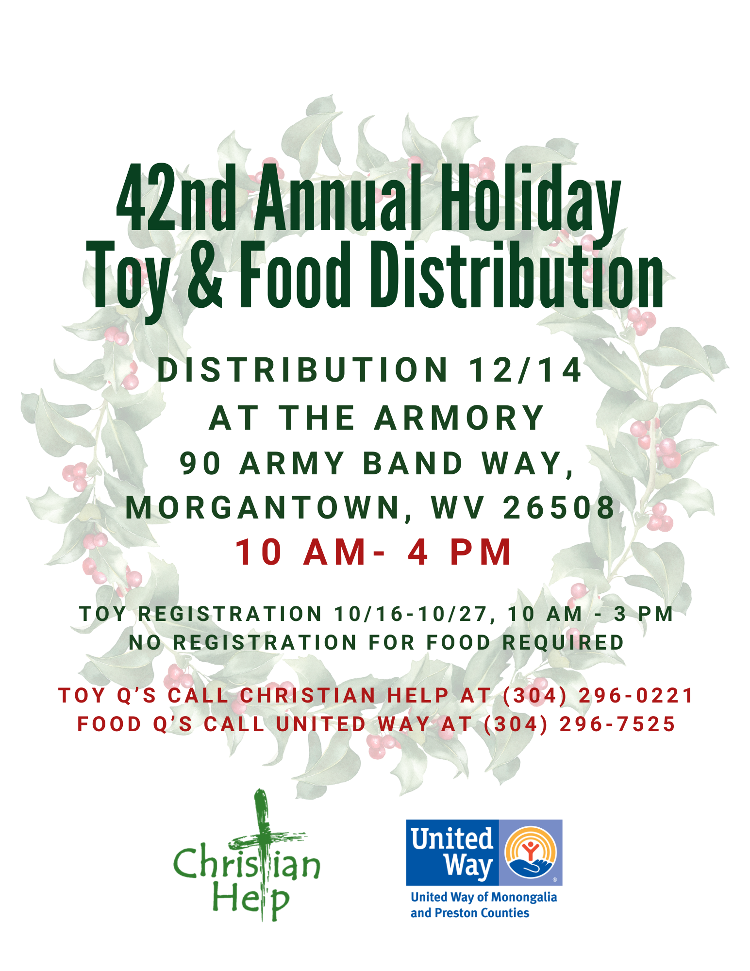 Holiday Toy and Food Distribution