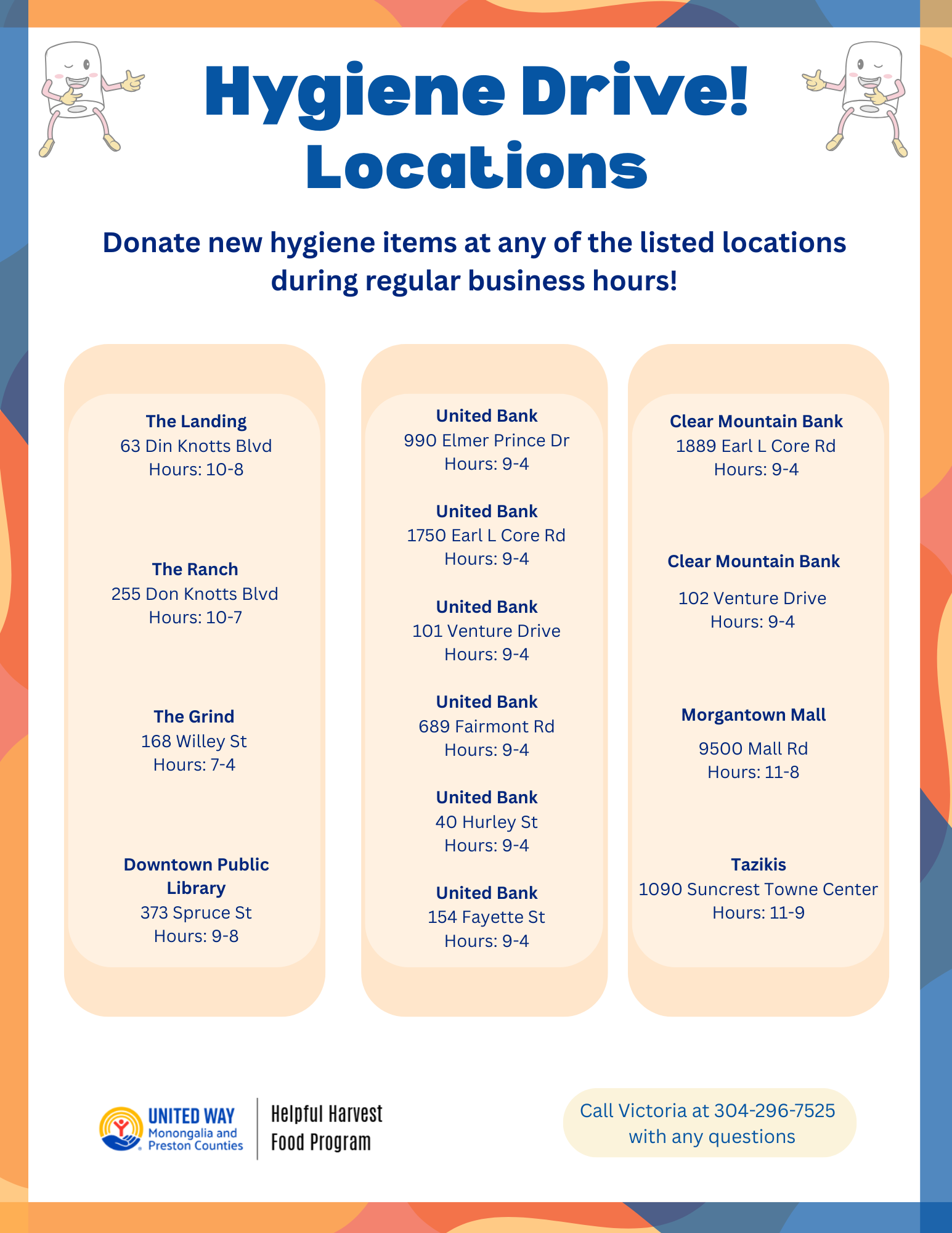 Hygiene Drive Locations