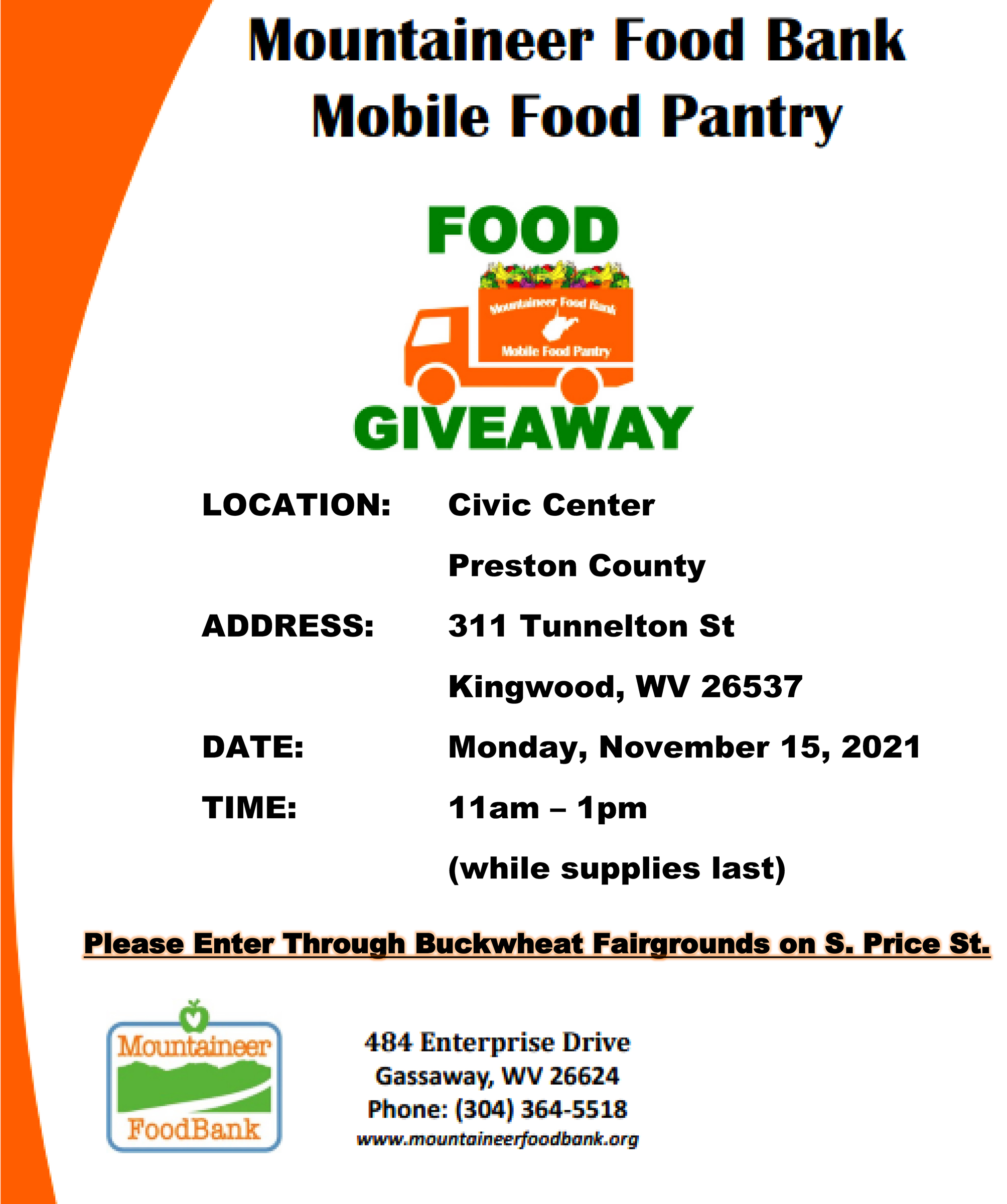 Mobile Pantry happening Nov. 17