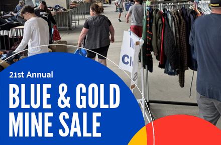 Blue and Gold Mine Sale 